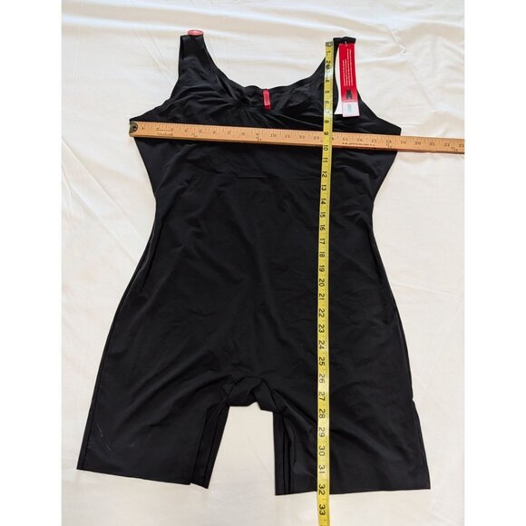Spanx Womens Black Mid-Thigh Body Shaper 1X Compression Tank-Style Smooths Tummy - Picture 11 of 13